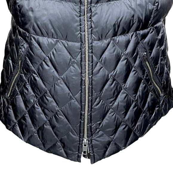 Talbots Women’s S Down Filled Puffer Quilted Vest Zio Pockets Stand Collar EUC - Picture 3 of 11